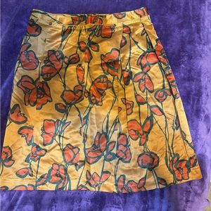 Simply Vera, Vera, Wang skirt and gold and orange